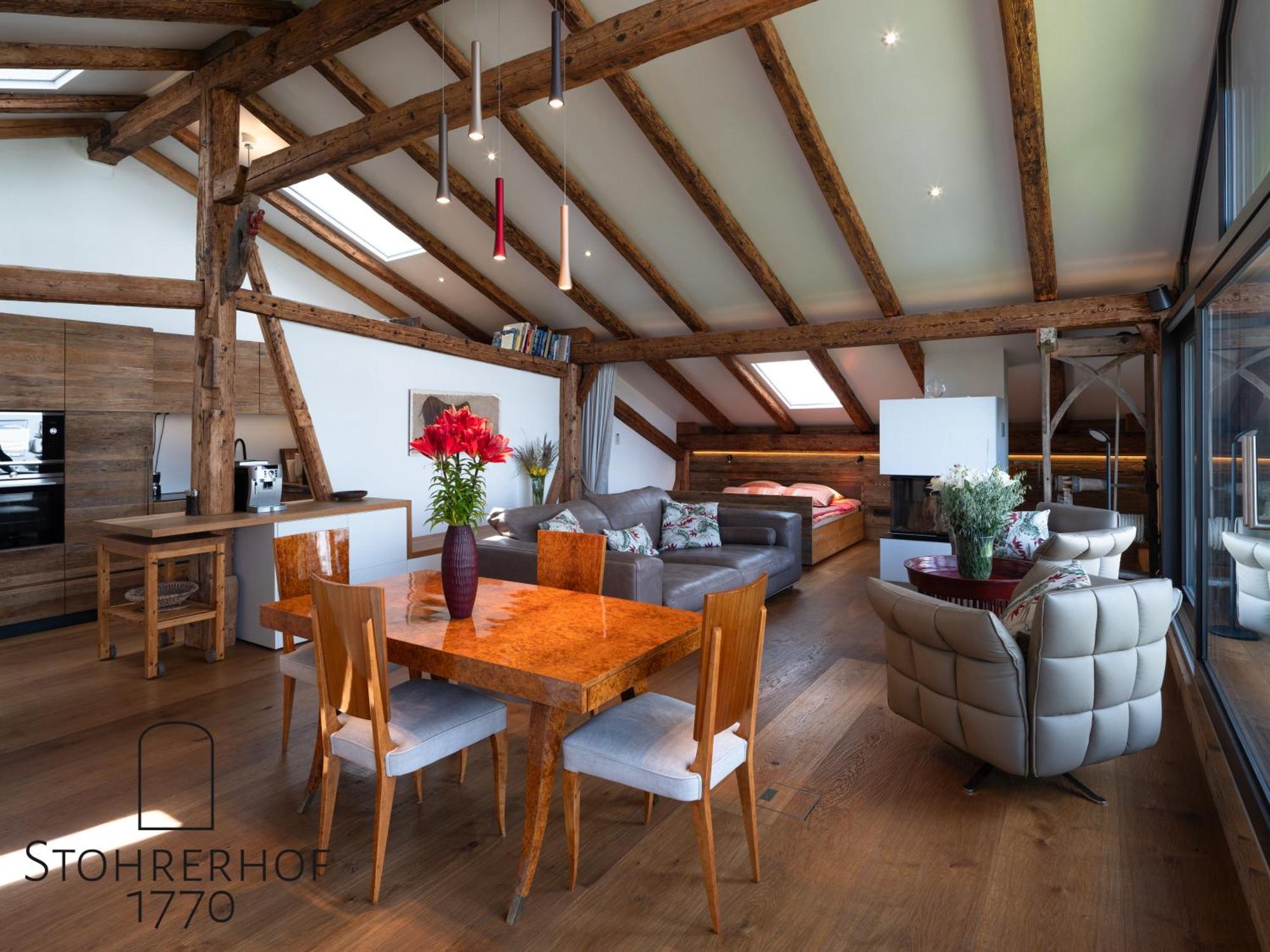 5 Sterne Penthouse-Loft Gut Stohrerhof Bis 4 Personen Diessen am Ammersee Bagian luar foto