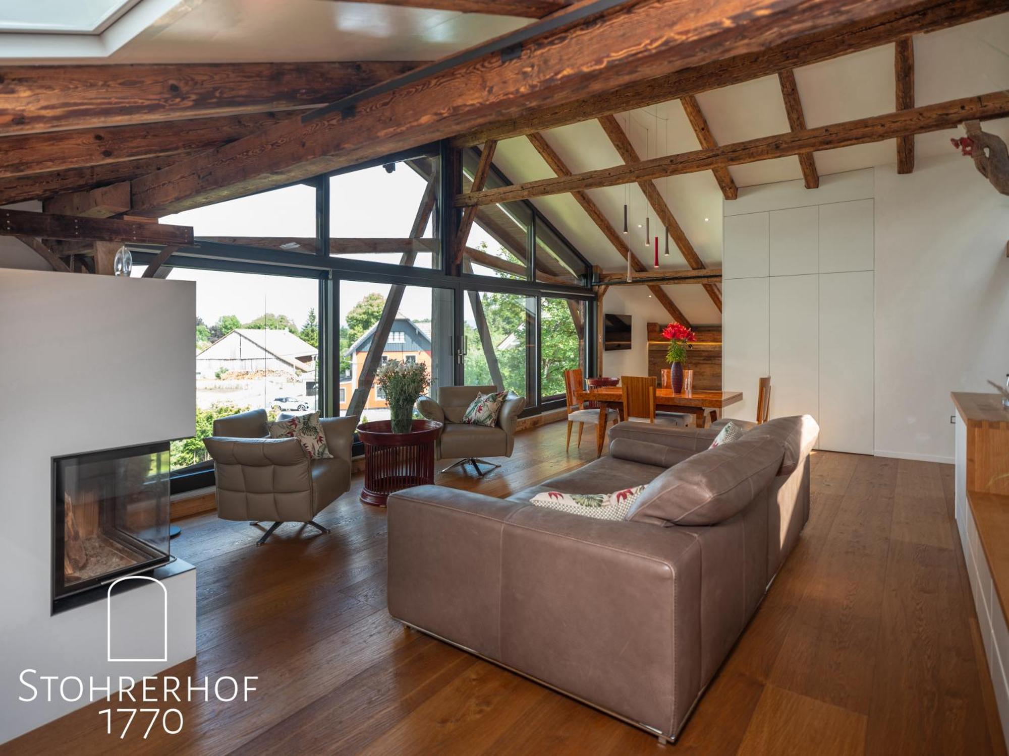 5 Sterne Penthouse-Loft Gut Stohrerhof Bis 4 Personen Diessen am Ammersee Bagian luar foto
